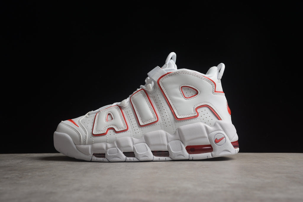 Air More Uptempo – Blanco / Rojo