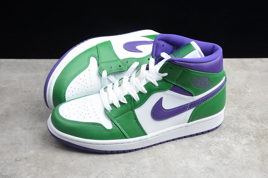Air Jordan 1 Mid – Verde / Lila