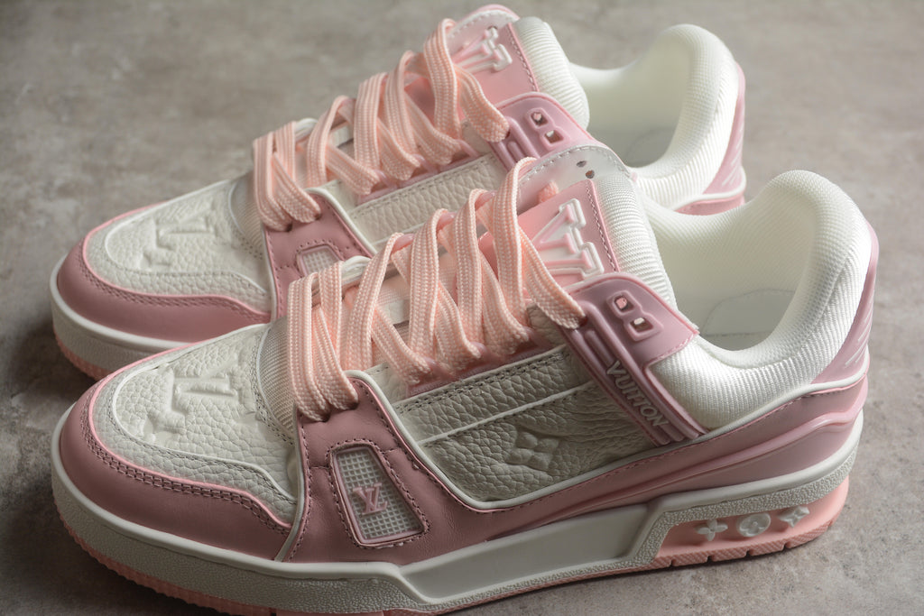 Louis Vuitton Trainer Low – Rosa Claro / Blanco