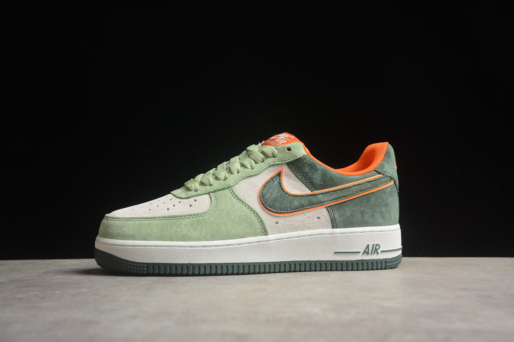 Air Force 1 Low – Verde / Gris / Naranja