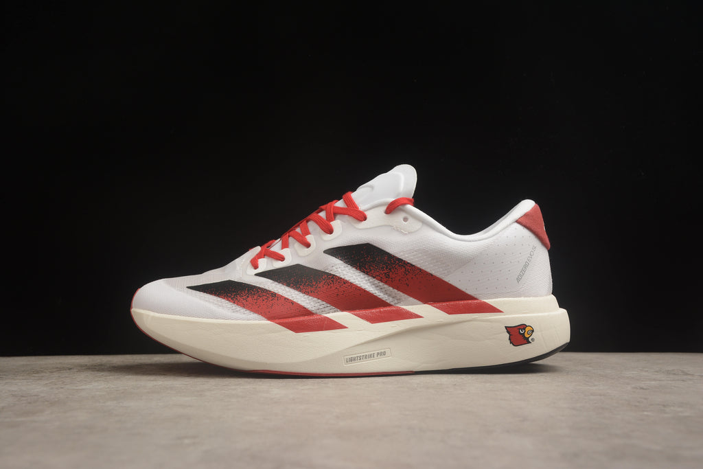 Adidas Adizero Evo SL – Blanco / Rojo Oscuro