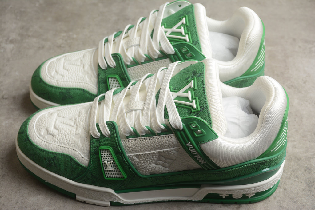 Louis Vuitton Trainer Low – Verde / Blanco
