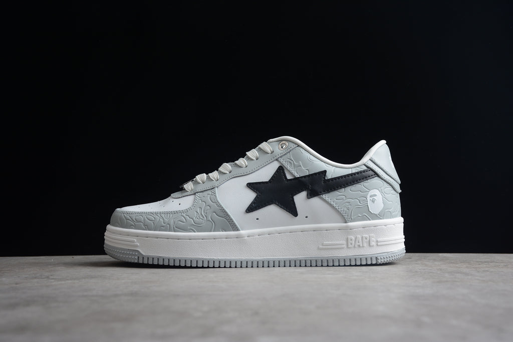 BAPE STA – Gris / Blanco / Negro
