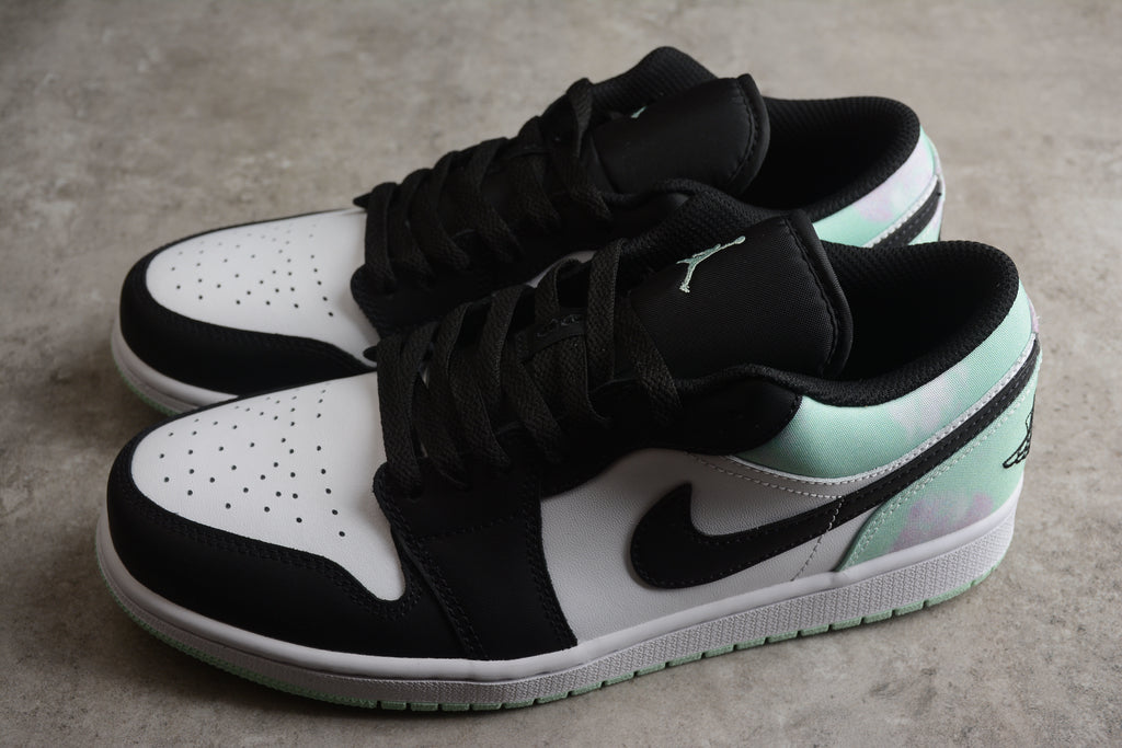Jordan 1 Low – Turquesa / Negro / Blanco