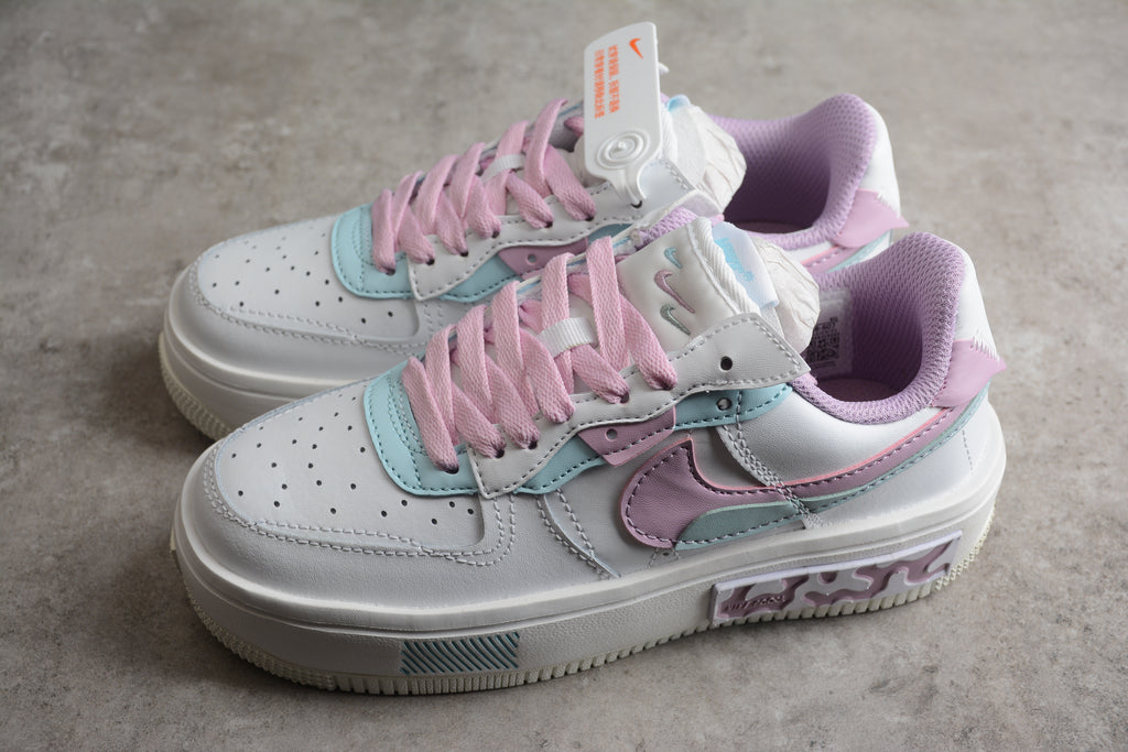 Air Force 1  – Blanco / Rosa / Azul