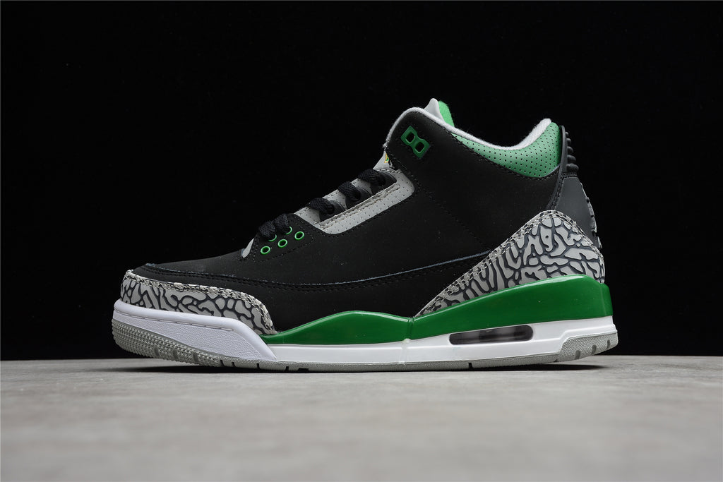 Air Jordan 3 – Negro / Verde
