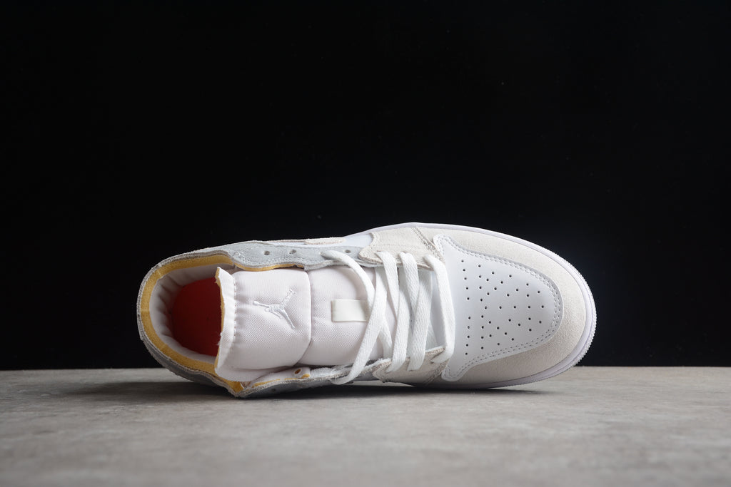 Jordan 1 Low – Gris / Blanco