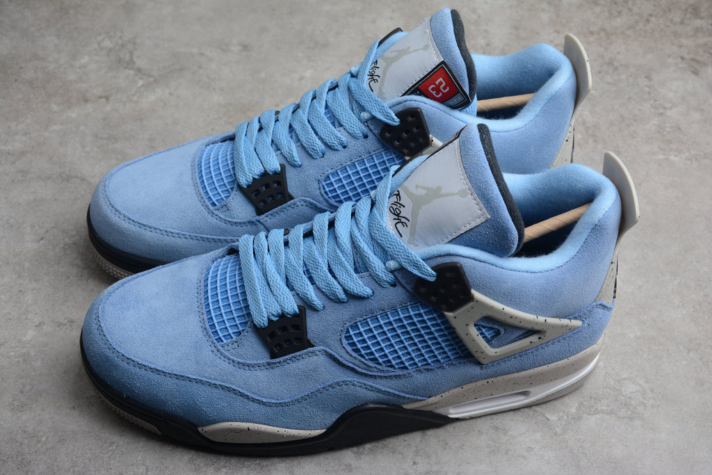 Air Jordan 4 – Azul / Gris / Negro
