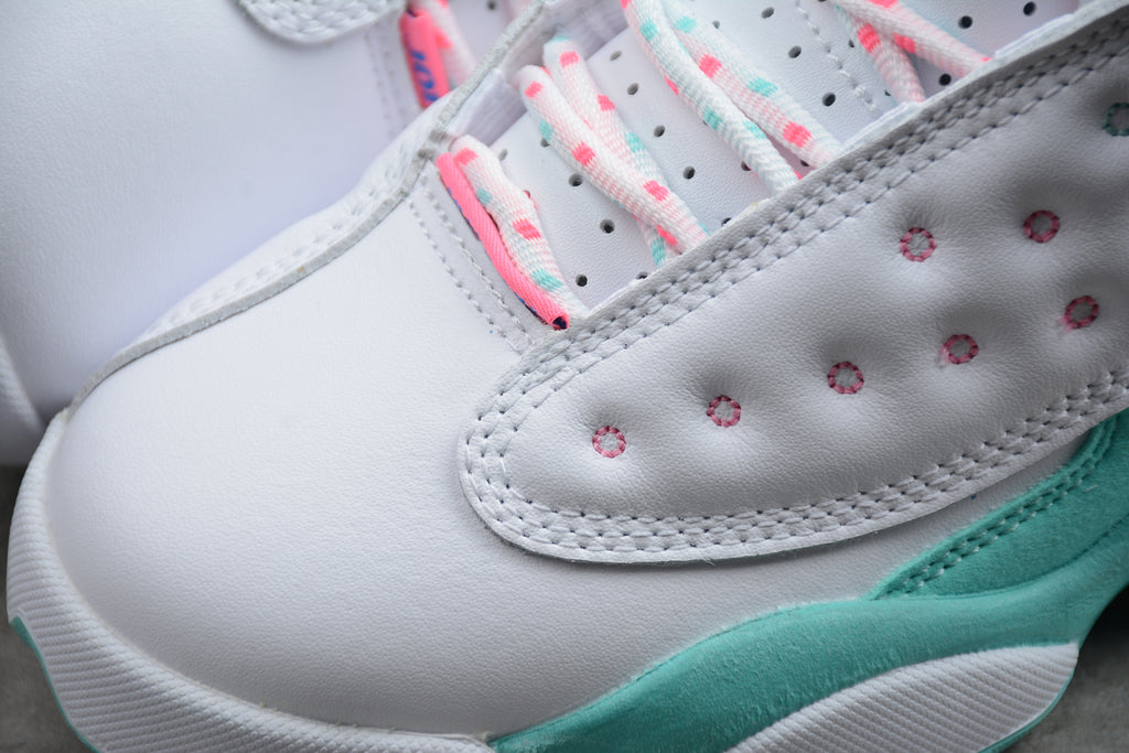 Air Jordan 13 – Blanco / Turquesa