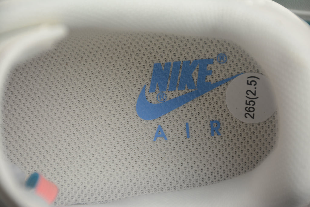 Nike Air Force 1 Low – Blanco / Naranja / Azul