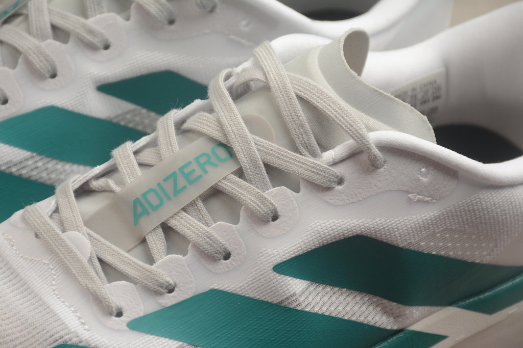 Adidas Adizero Evo SL – Blanco / Turquesa