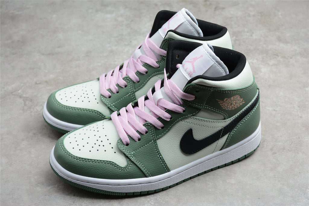 Air Jordan 1 Mid – Verde / Rosa