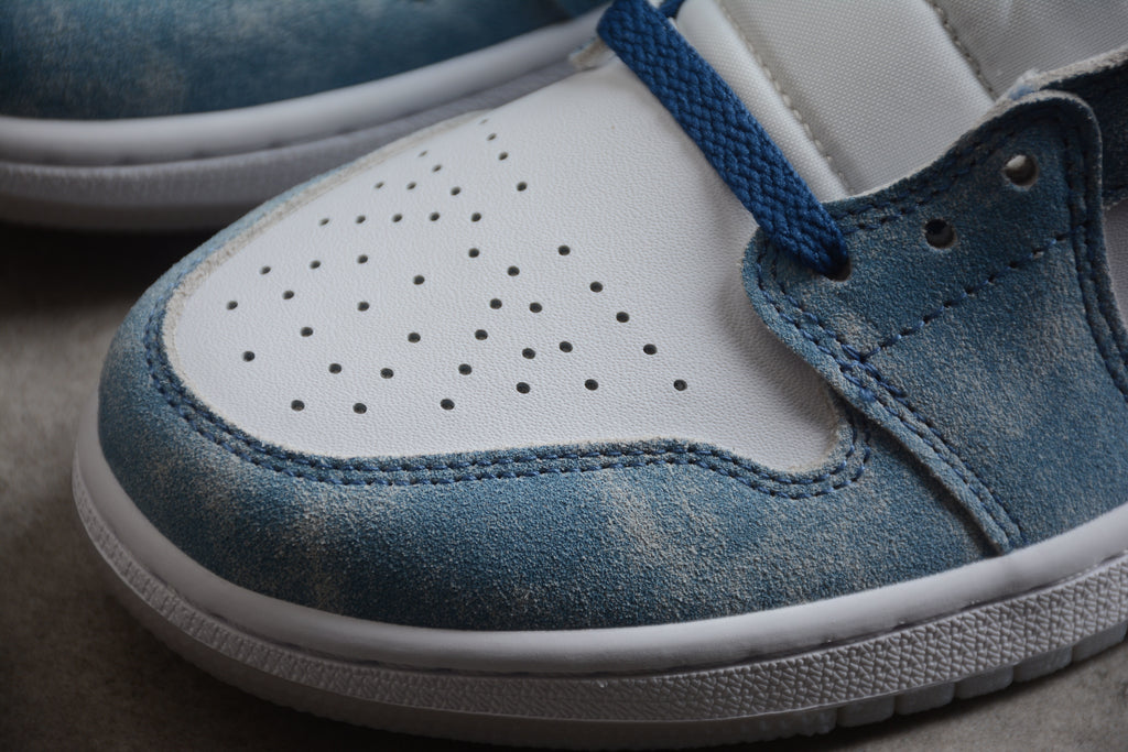 Air Jordan 1 Mid – Azul / Blanco / Gris