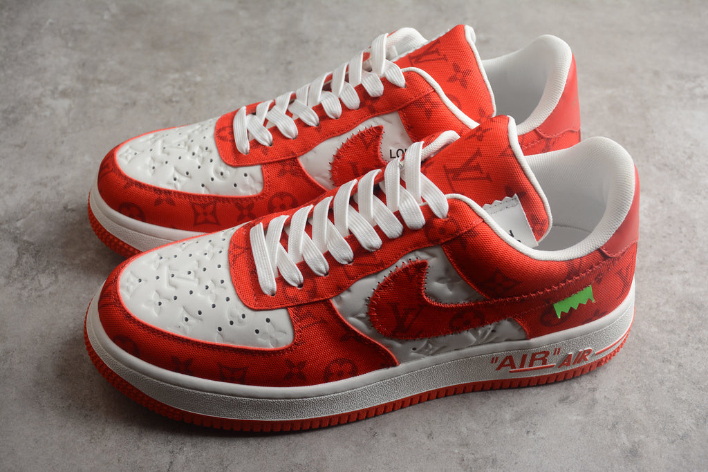 Air Force 1 Low LV – Blanco / Rojo