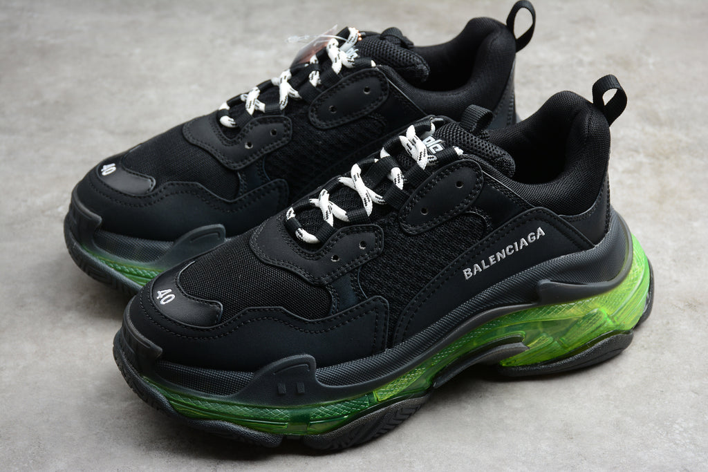 Balenciaga Triple S – Negro / Verde