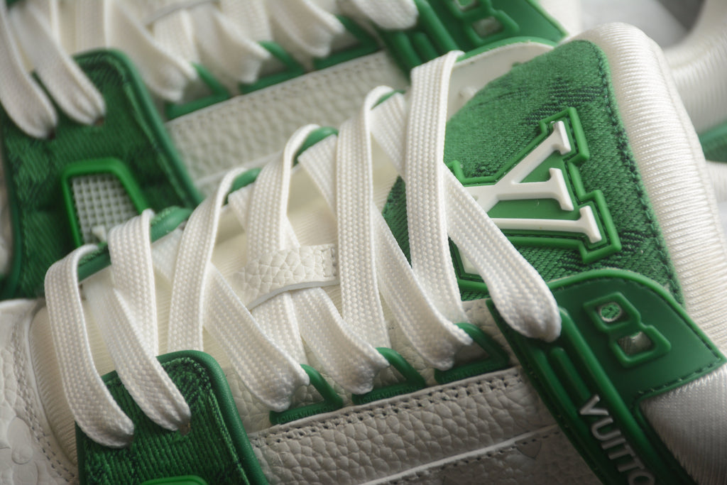 Louis Vuitton Trainer Low – Verde / Blanco