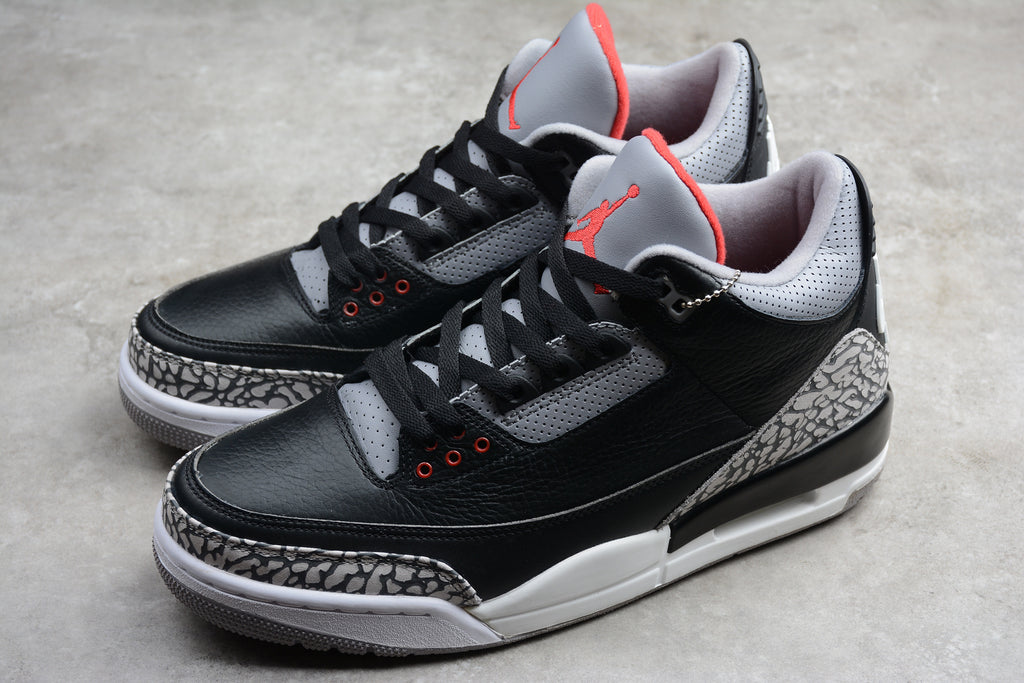 Air Jordan 3 – Negro / Gris