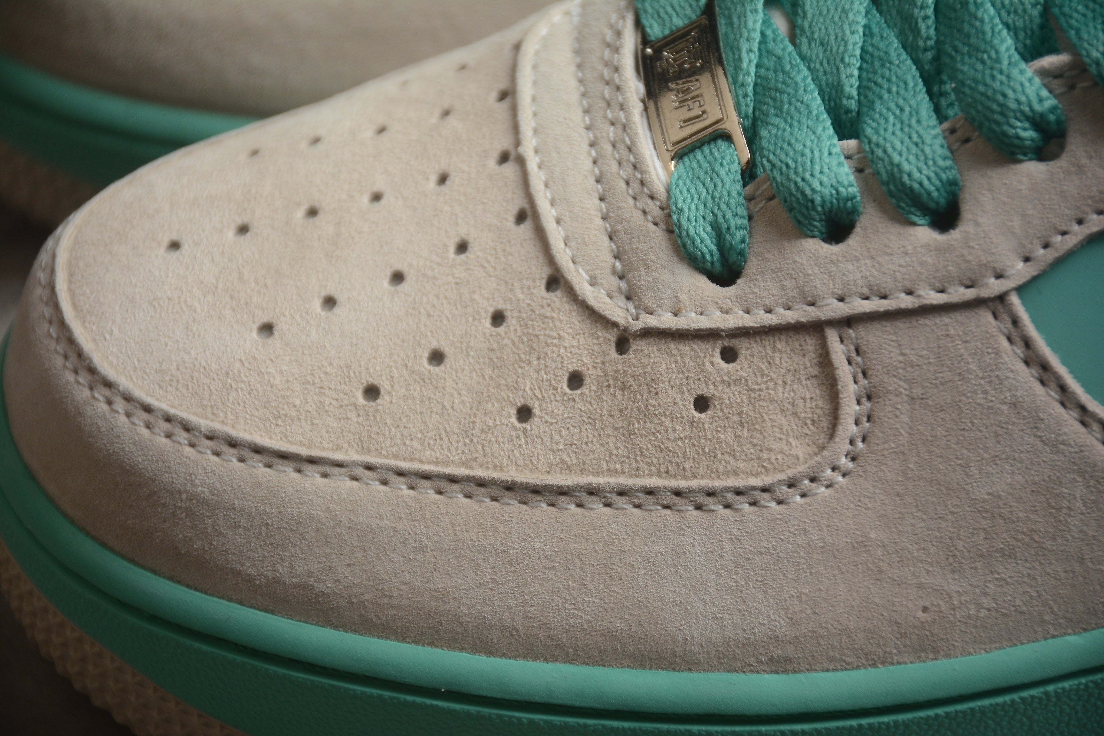 Air Force 1 Low – Gris / Turquesa