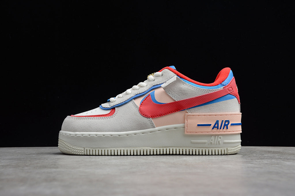 Air Force 1 Shadow – Gris / Rosa / Rojo