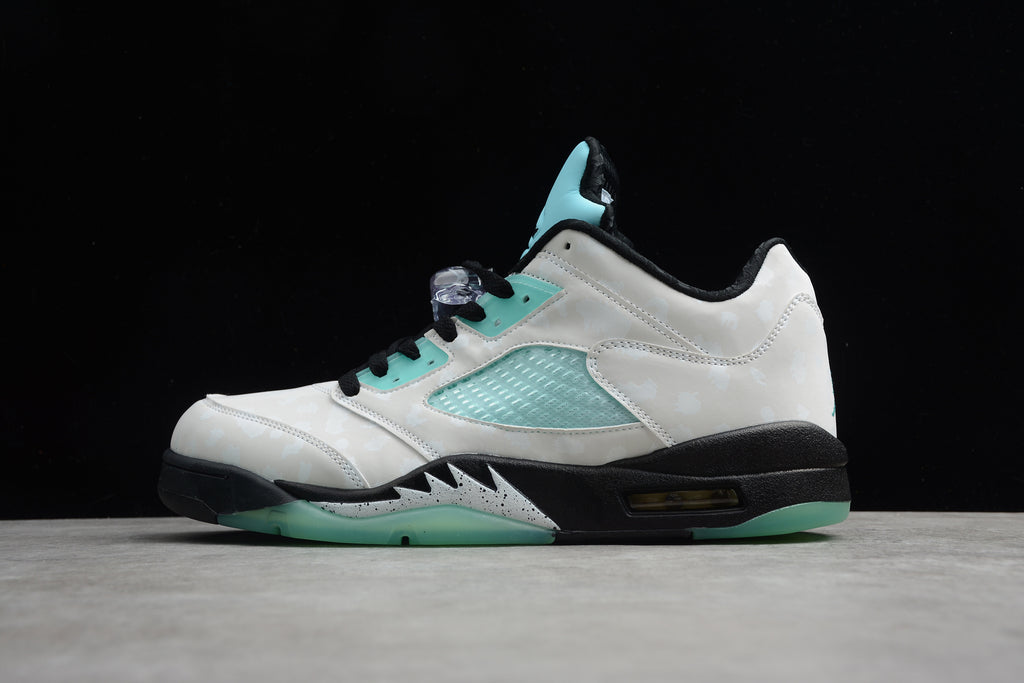 Air Jordan 5 – Gris / Turquesa