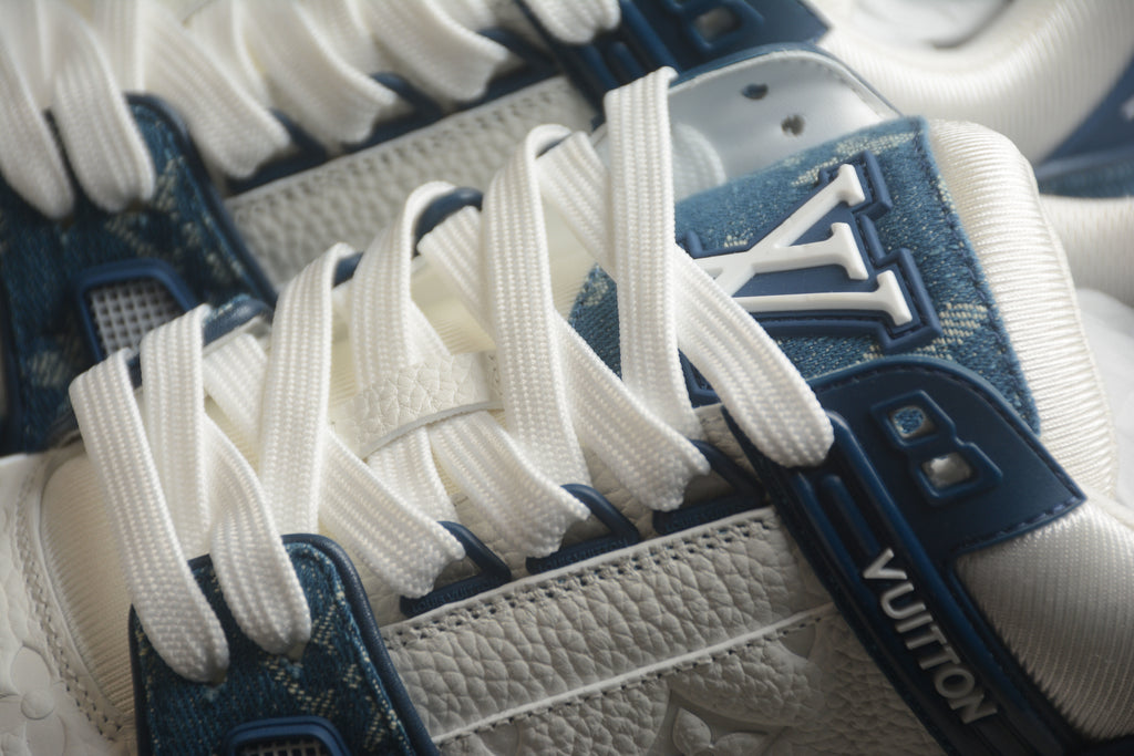 Louis Vuitton Trainer Low – Azul / Blanco