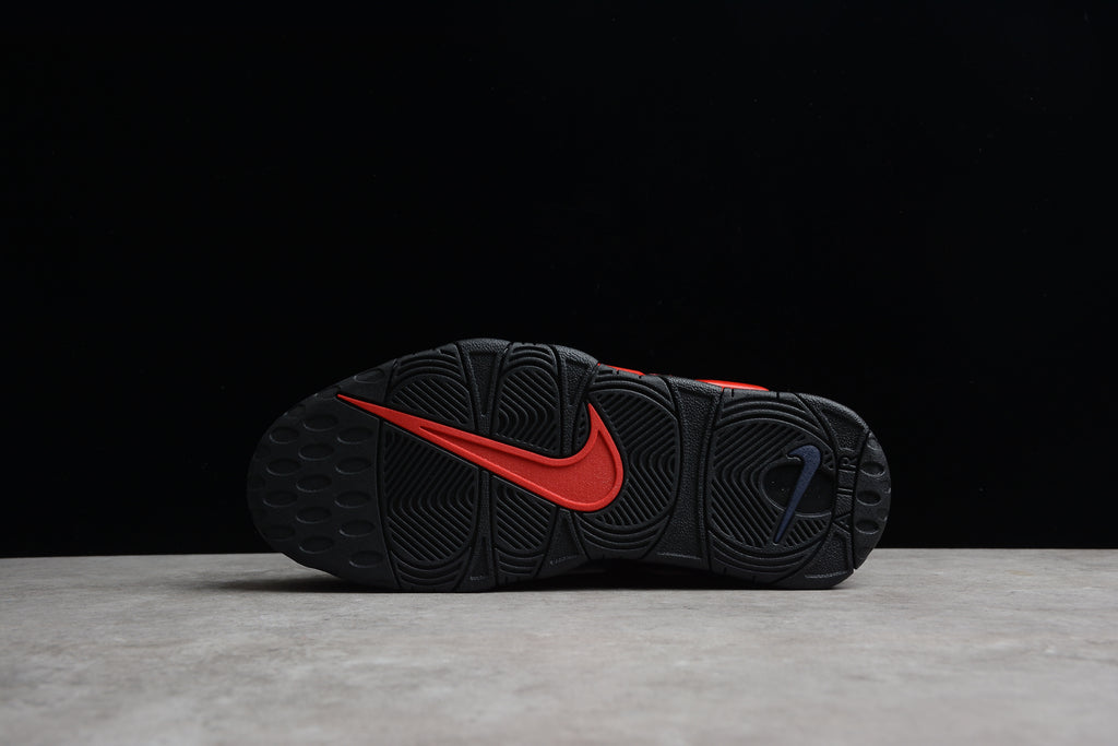 Air More Uptempo – Negro / Rojo / Azul