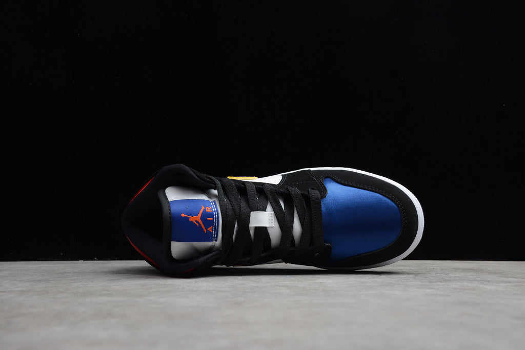 Air Jordan 1 Mid – Negro / Azul / Rojo