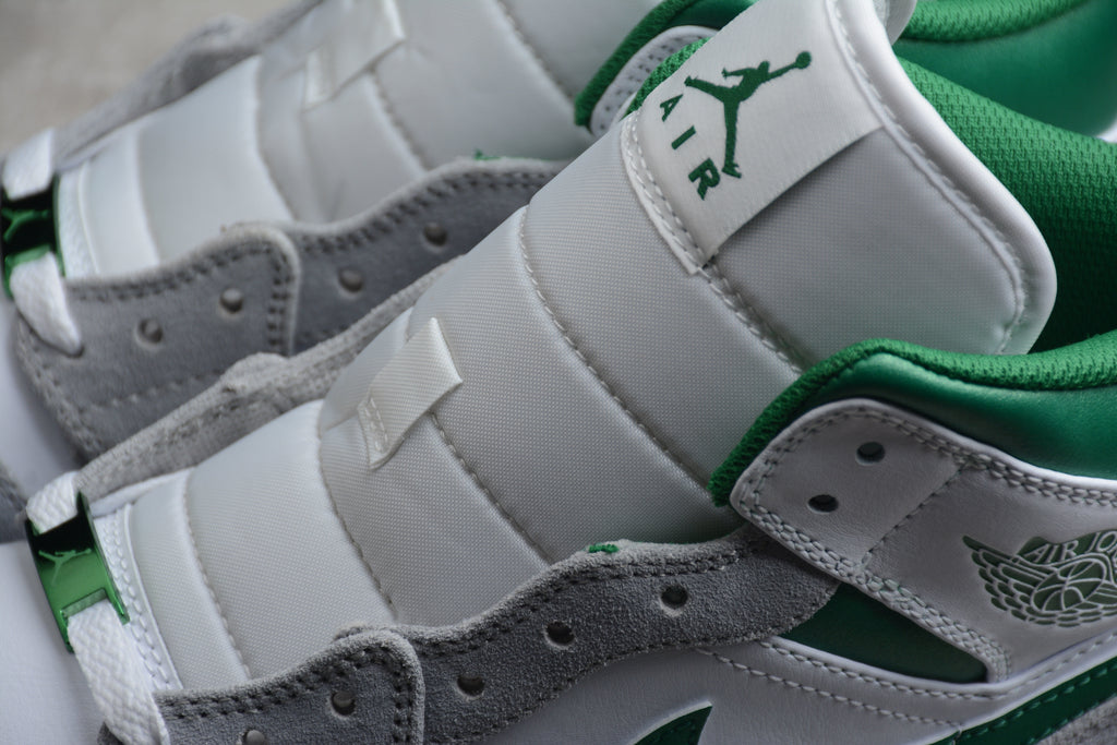 Air Jordan 1 Mid – Gris / Verde