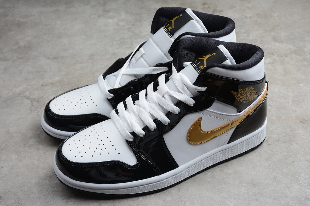 Air Jordan 1 Mid – Negro / Dorado