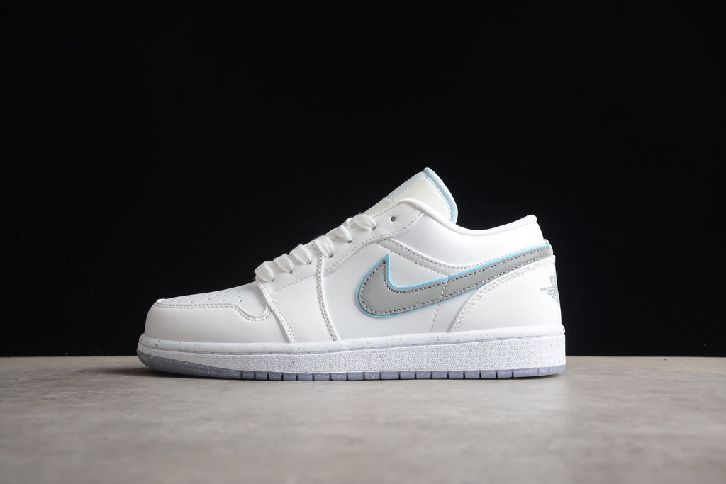 Jordan 1 Low – Blanco / Gris