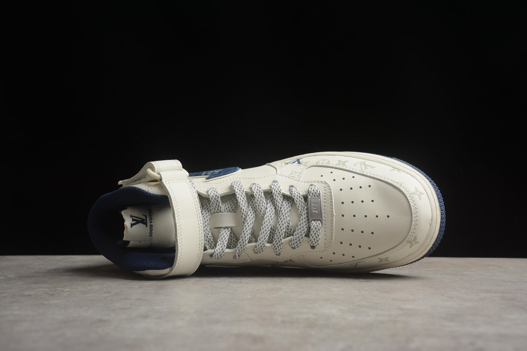 Air Force 1 High LV – Beige / Azul