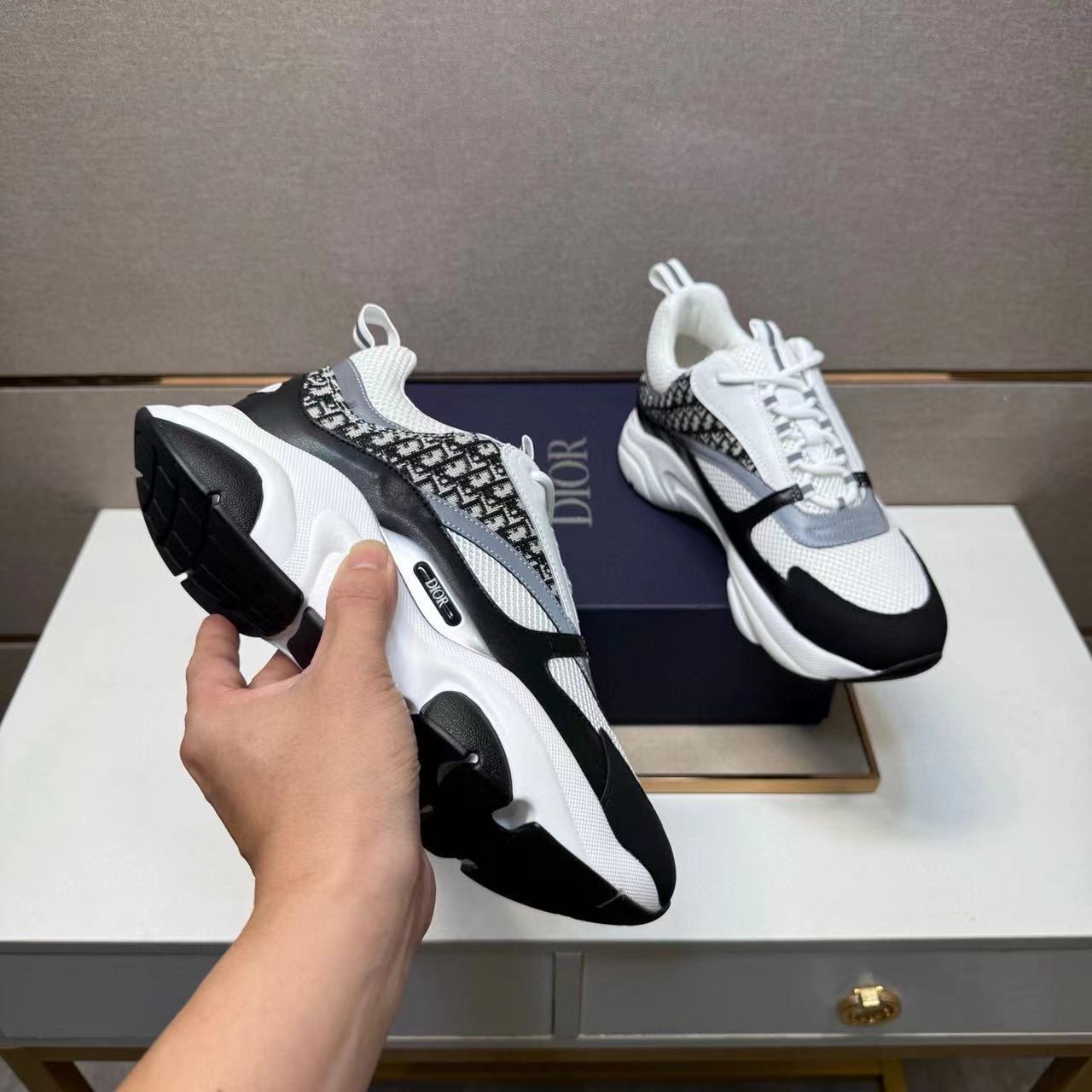 Dior B22 – Blanco / Negro