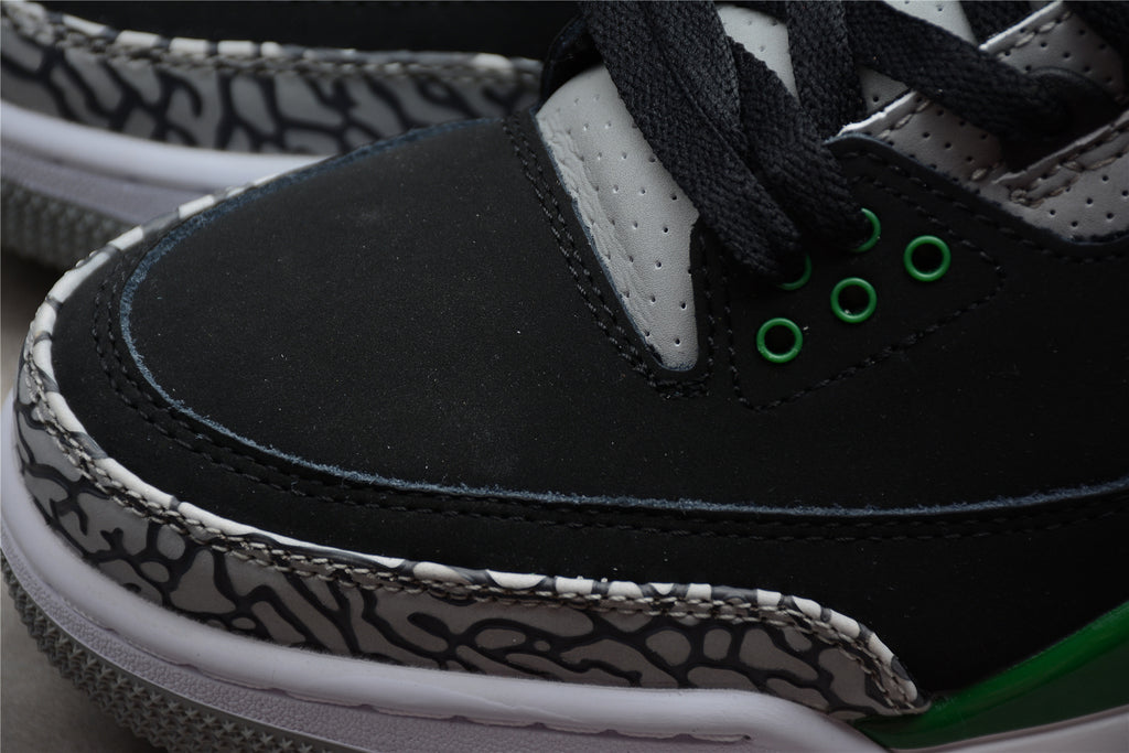 Air Jordan 3 – Negro / Verde