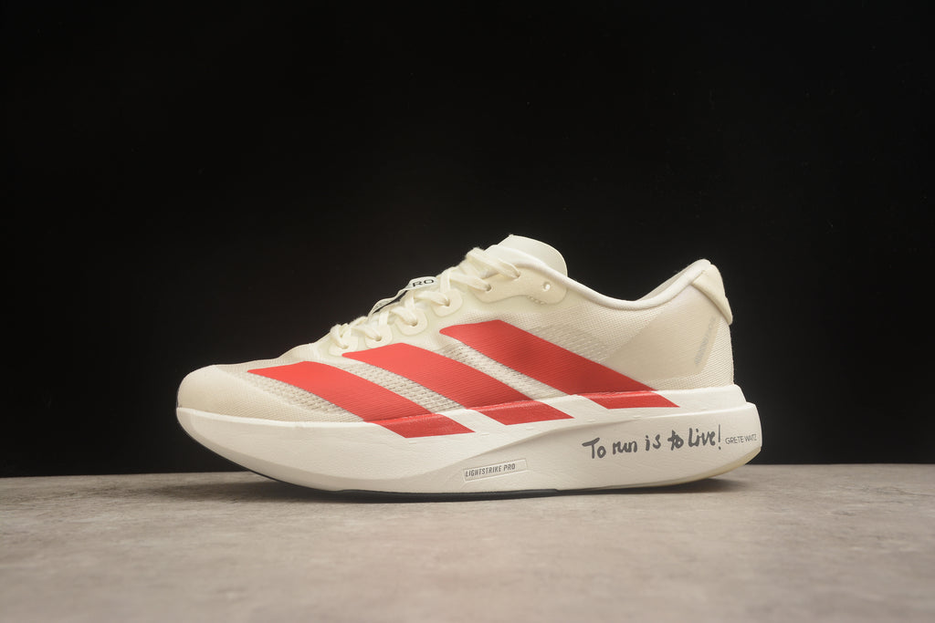 Adidas Adizero Evo SL – Blanco / Rojo