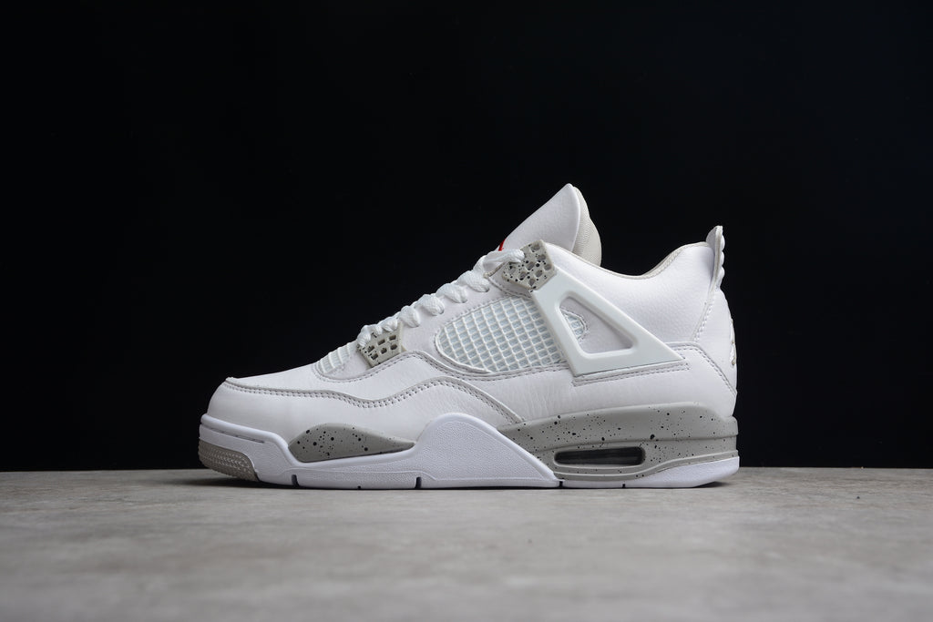 Air Jordan 4 – Blanco / Gris