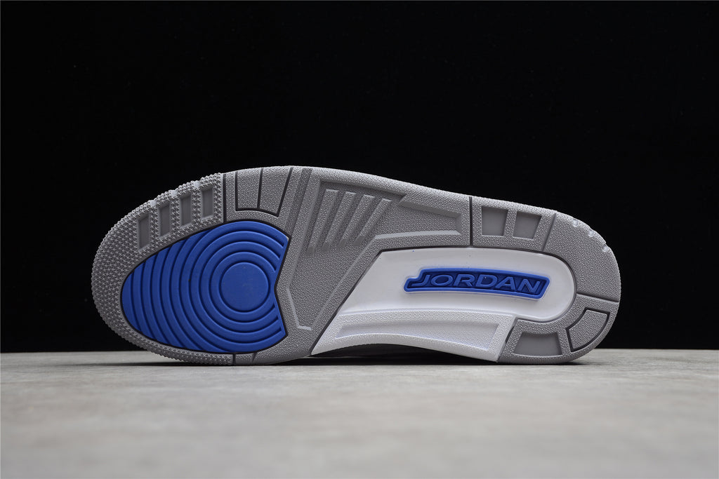 Air Jordan 3 – Blanco / Azul