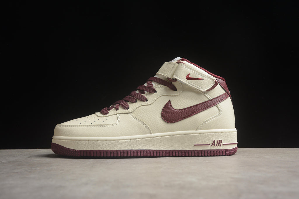 Air Force 1 High – Beige / Granate